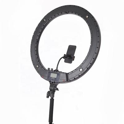 China 22 inch PORTABLE 56cm 600PCS LED 80W LED Ring Light with 3pcs Phone Holders 200cm Tripod Stand Bag Anti-foldable Kit for sale