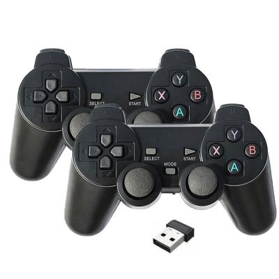 China VIBRATION MOTOR USB doubleshock controller black game handle PC computer handle double doubles for shape wired PS2 handle doubleshock controller for sale