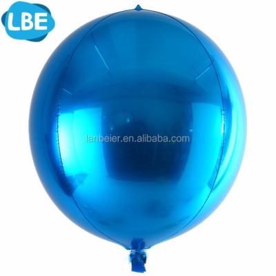 China Multify Gift Toy Solid Color Round 3d Helium Metallic Balloon for sale