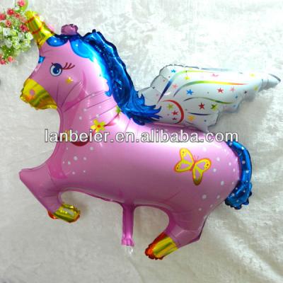 China Gift Toy Pegasus Shape Aluminum Foil Balloon for sale