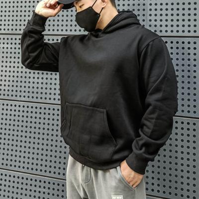 China Wholesale Unisex Oversized Anti-wrinkle Sweatshirts Men Long Sleeves Heavy Cotton Plain Hoodies Pullover Sweatshirt for sale