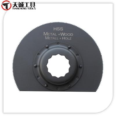 China 86mm Supercut HSS High Speed ​​Steel Segment Half Moon Multi Tool Saw Blade for sale