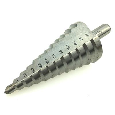 China High quality spiral titanium metal drilling hss step drill bits set 4-12 4-20 4-30mm for sale