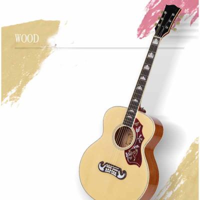 China Hot Selling 38 Inch Music 6 String Acoustic Electric Premium String Luster Guitar Mahogany Gift for sale