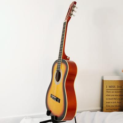 China Linden Guitar factory wholesale professional sunset color classical guitar for guitar training for sale