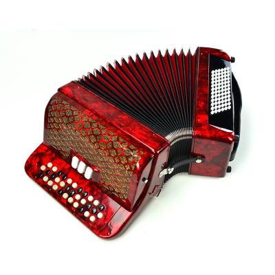 China Solid Wood + Engineering ABS 34 Keys 72 Bass Musical Instrument Keyboard Accordion for sale