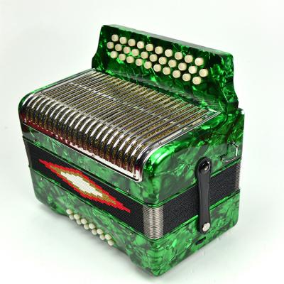 China ABS 31 Keys 12 Keys Bass Accordion Button Type Solid Wood + Green Engineering for sale