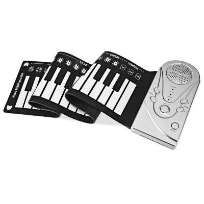 China Soft Portable Roll Piano Hand Silicon Musical Instrument Electronic Keyboard For Kids for sale