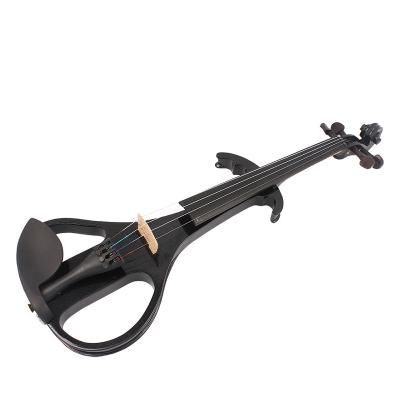 China Wholesale Black Maple Musical Instrument Violin Musical Instrument Ebony Wood Electroacoustic Violin for sale