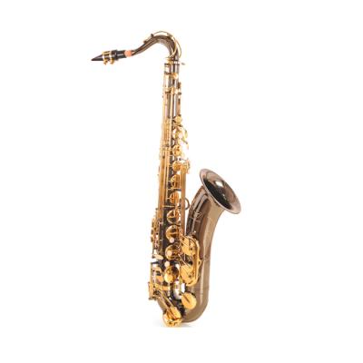 China Saxophone / Tenor Wind Instrument Professional Beginner Examination Nickel Plated Nickel Black Gold Flat Head Sax B for sale