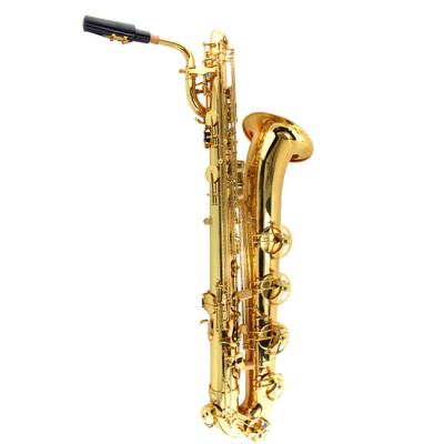 China High Quality Professional Brass Material Gold Nickel Plated Lacquer Eb Bass Saxophone Tone for sale