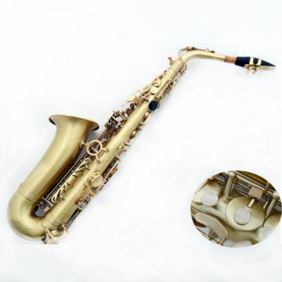 China Hot Sale Yellow Antique Copper Alto E Flat Performance Or Practice Saxophone for sale