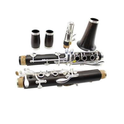 China Silver Plated Ebony Clarinet Musical Instrument Professional B-plate Playing Clarinet Beginner Exam klarnet for sale