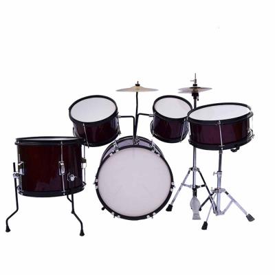 China Hot Concert Jazz Drum Kids Beginners Practice Electronic Percussion Instruments 2-4 Cymbals Drum Kit for sale