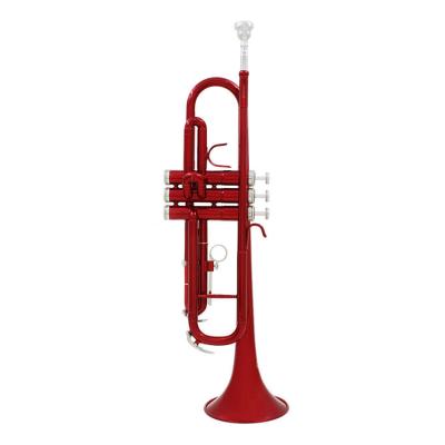 China High Quality Bb Bass Flat Color Instrument Brass Wind Trumpet With Case for sale