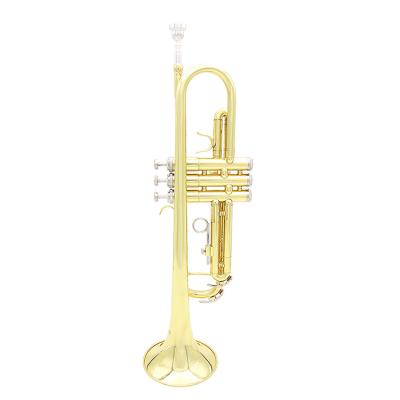 China Professional brass trumpet wholesale made of high quality brass suitable for beginners for sale