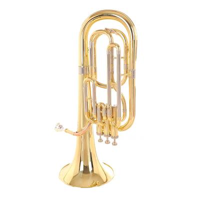 China Tuba trompeta beginner brass instrument nickel plated flat head trumpet / B three-key tenor musical instrument for sale