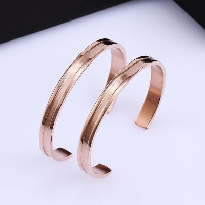 China DAICY Fashion Bulk Designer Stainless Steel Open Cuff Bracelet Bangle Jewelry Men Women Women for sale