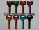 China ultra light colors key blank for 06 and 76 Mings mult #C keyway: 0117L-B. BK. G.GD. K.O.P.R. for sale