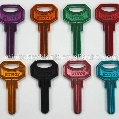 China MINGS best quality key empty colors llaves for DMS or Business Mings C: 0184S - B. BK. G.GD. K.O.P.R. for sale