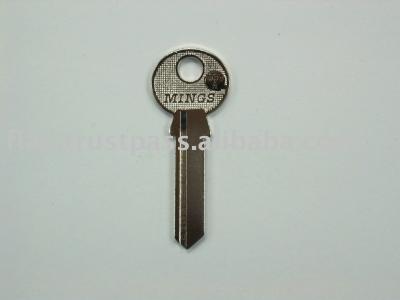 China TRI CIRCLE key nickel plated white for sale