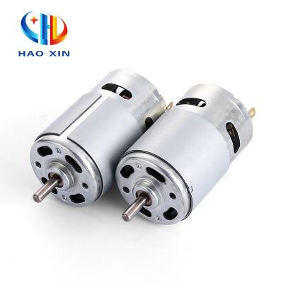 China Totally Enclosed High Speed ​​Micro Electric High Torque Mini Small Small Brush DC Motor 12V 775 for sale