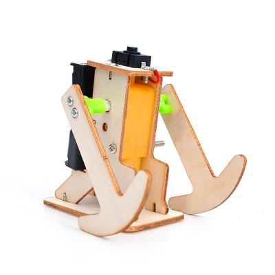 China 2020 Wooden STEM DIY Project DIY Robot Kit Science Education Physics Toy Walking Robot for sale