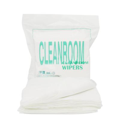 China Class1000 Disposable Under Microfiber Lint Free Cloth Class1000 Cleanroom Use Dust Proof Industrial Wiper Cloth for sale