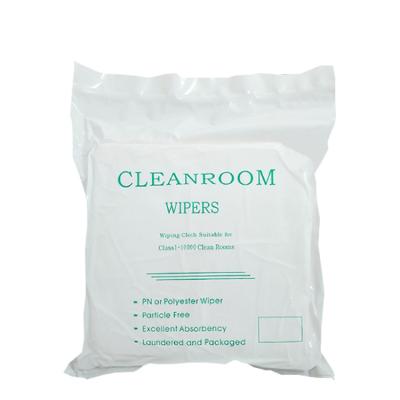 China Disposable Lint Free Laser Sealed Cleanroom Polyester Dustproof Cloth 2Ply Class 1000 Superfine Dustless Water Absorbent Cloths for sale