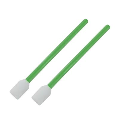 China Disposable Industrial Use Polyester Cleanroom Swab Stick Head Lint Free Sponge Tip Foam Head Print Cleanroom Cleaning Swab for sale