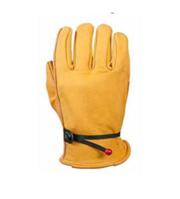 China Men's Wearable Elastic Wrist Work Leather Gloves For Cutting Construction Farm Working for sale