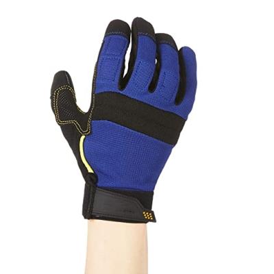 China Flex Grip Mechanic Work Gloves Increased Wearable For Wood Cutting Construction Driving Garden for sale