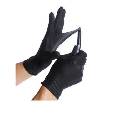 China 1000 5 Mil Size Medium Gloves Industrial Free Black Latex Nitrile Powder Free Case for sale