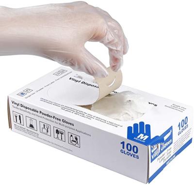 China Eco-Friendly Latex And Powder Free Disposable Vinyl Gloves For Household Food Handling Lab Work And More for sale