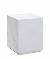 China Cube White Volakas Covered Marble White Coffee Tables Small Size for sale