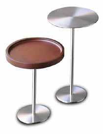 China Modern Simple Round Coffee Tables With Wenge Wooden And Solid Aluminium Base for sale