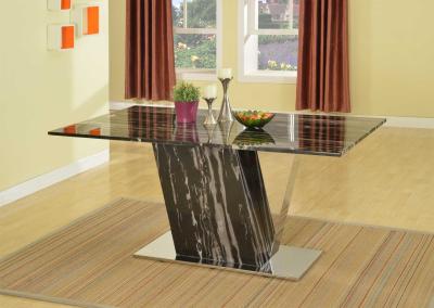 China Natural Silver Dragon Marble Modern Dining Room Tables Traditional Rectangular for sale