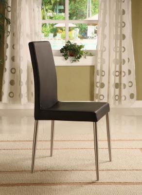 China Comfort Ss Leather / Faux Leather Dining Chairs High Back Dining Chairs 500*590*800mm for sale