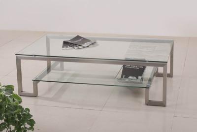 China High Light Glass Furniture Coffee Tables / Rectangular Coffee Table for sale