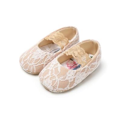 China 2019 spring and autumn Cotton fabric Lace edge 0-2 years girl Princess baby girl shoes for sale