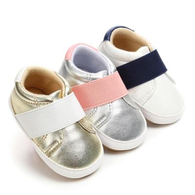 China New designed PU Leather upper Rubber sole 0-18 months  Party ballet shoes for baby for sale