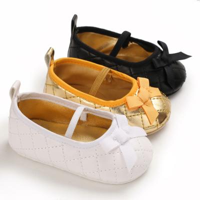 China Hot sale 2020 Flash Pu gold beautiful princess dress baby girl shoes for sale