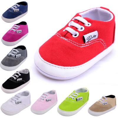 China Amazon hot Casual sport cotton 10 colors 0-18 months infant anti-slip shoes baby for sale