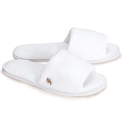 China High quality memory foam durable wearing hotel slippers. for sale