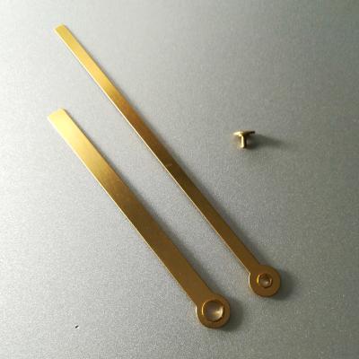 China High Quality 6113# Gold Metal Shaft Quartz Clock Copper Hardware Accessories Traditional Brass Hands (Just Hands) DIY DIY Kits for sale