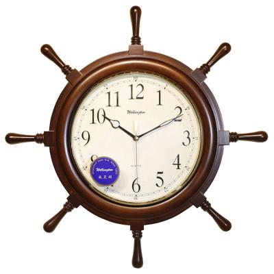 China Antique Style Selling Well All Over The World Classic Wooden Clock Arabic Numeral Home Decor Large Wooden Frame Wall Clock for sale