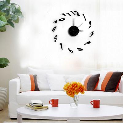 China DIY Style Antique Modern Fashion Creative Wall Clock Stick 50*50cm EVA Paste Number Decoration Clock 10es035 for sale