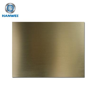 China Industrial Application Brushed Gold / Black Metal Anodizing Plate Anodize Aluminum Sheet for sale