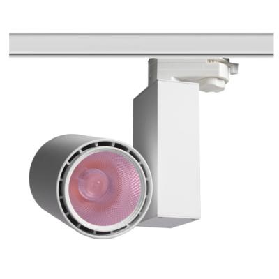 China Commercial Lighting Pink Color Food 35W Track Light For Meat Track Spot Light 3 Circuit With High Quality for sale