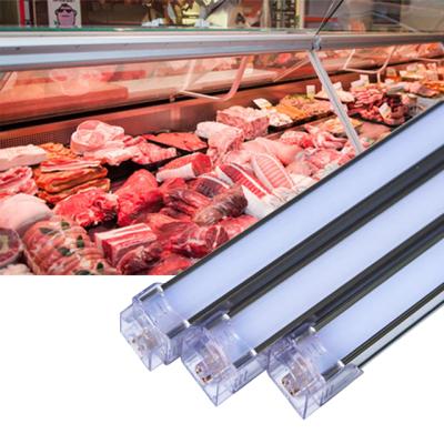 China Food display DC24V fridge food meat pink color led lighting linear rigidbar led bar light for supermarket for sale